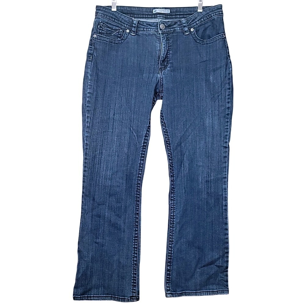 Lee Slender Secret Boot Cut Jeans 16 Short Embellished Rock Alternative‎ Grunge